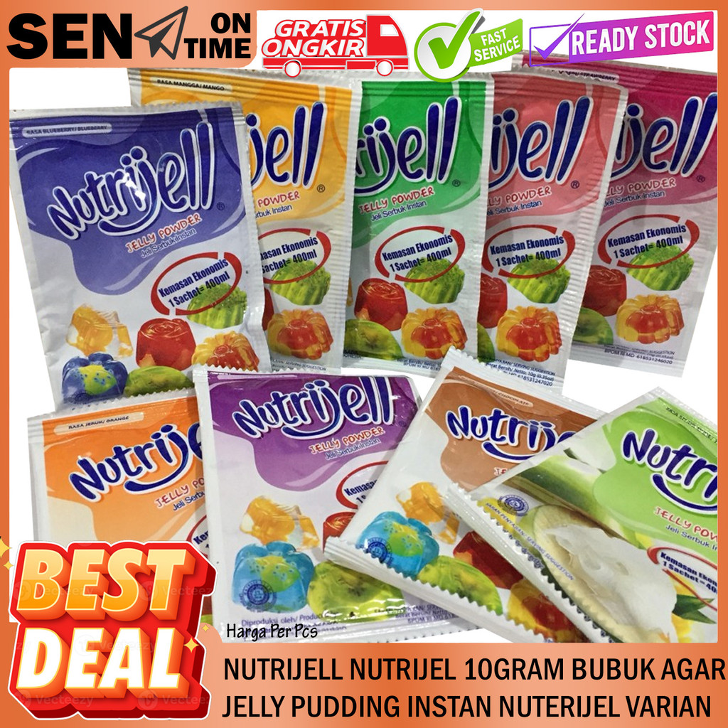 

Nutrijell Bubuk 10gram Agar Jelly Pudding Instan Nuterijel Nutrijel Varian Rasa Buah Puding Powder Serbuk Ager Jely Jeli Jelli Coklat Susu Melon Mangga Lendir Kental Kenyal Puder Plain