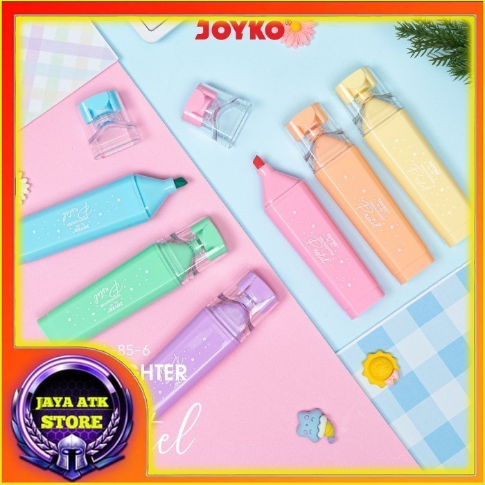 

Joyko Penanda Berwarna Highlighter HL-85 6 Warna Pastel