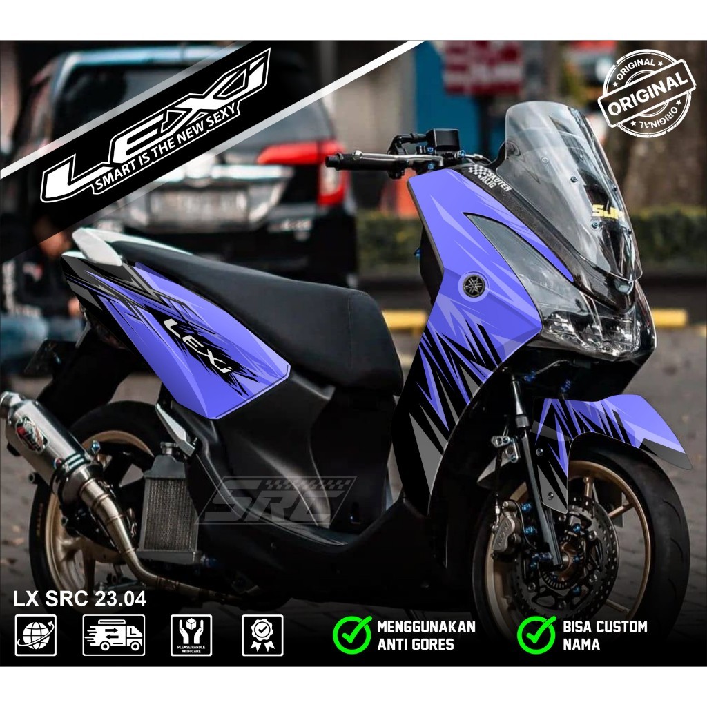 Decal Sticker Full Body Yamaha LEXI Stiker Yamaha LEXI Full Body Striping Yamaha LEXI Racing DV 04
