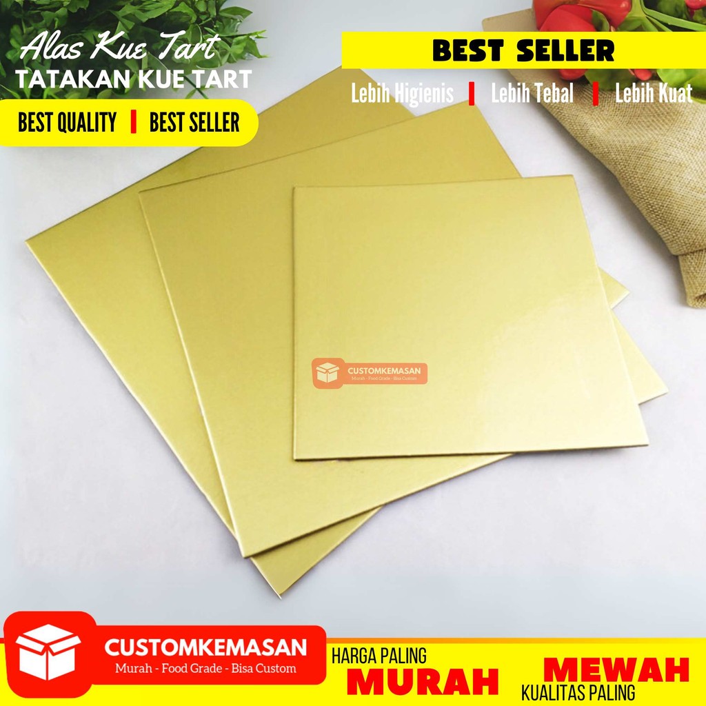Tatakan Kue Gold / Alas Kue / Tatakan Kue Tart / Alas Kue Tart / Alas Kue Ulang tahun / Alas Kue Gol