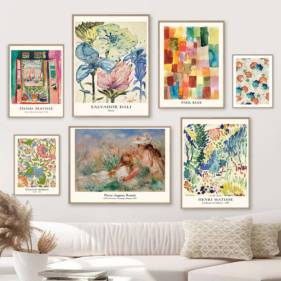 

Matisse Renoir William Morris Abstract Landscape Wall Art Canvas Oil Painting Posters And Prints Pictures For Living Room Decor
