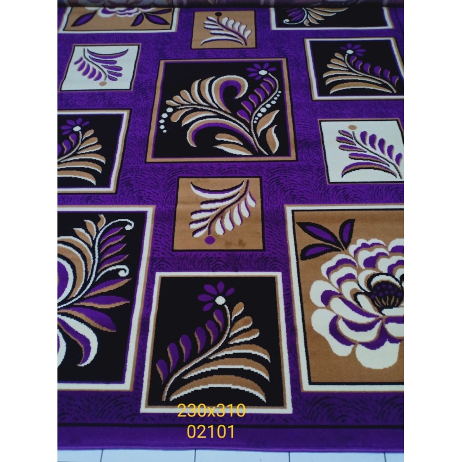 KARPET MODERNO 230X310 MOTIF MINIMALIS, BUNGA.