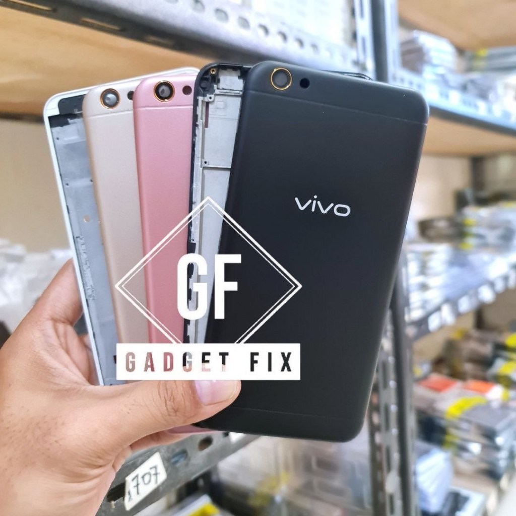 CASING FULLSET VIVO V5 1601 V5S 1713 1612 / V5 LITE 1609 BACKDOOR TUTUP BELAKANG + FRAME TULANG TENG
