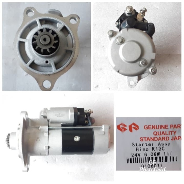 Dinamo Starter GP Hino K13C 24V 6.0KW 11T ( QD - 2618 )