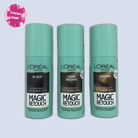 L'Oreal Loreal Paris Instant Root Concealer Spray Magic Retouch Hair - black