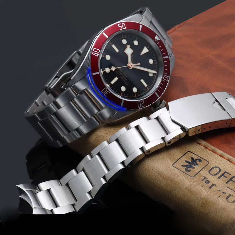 22mm Solid Stainless Steel Watchband For Tudor Black Bay 79230 79730 Heritage Chrono metal Watch Str