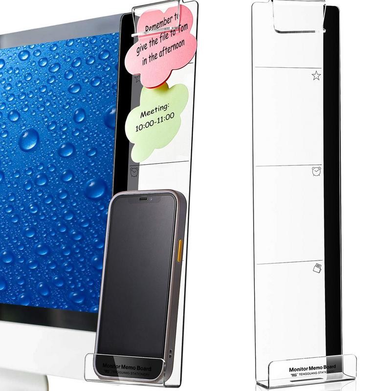

1pc Computer Monitor Memo Board Computer Message Board Office Supplies Computer Note Clip Home Office Desk Accessories Decor