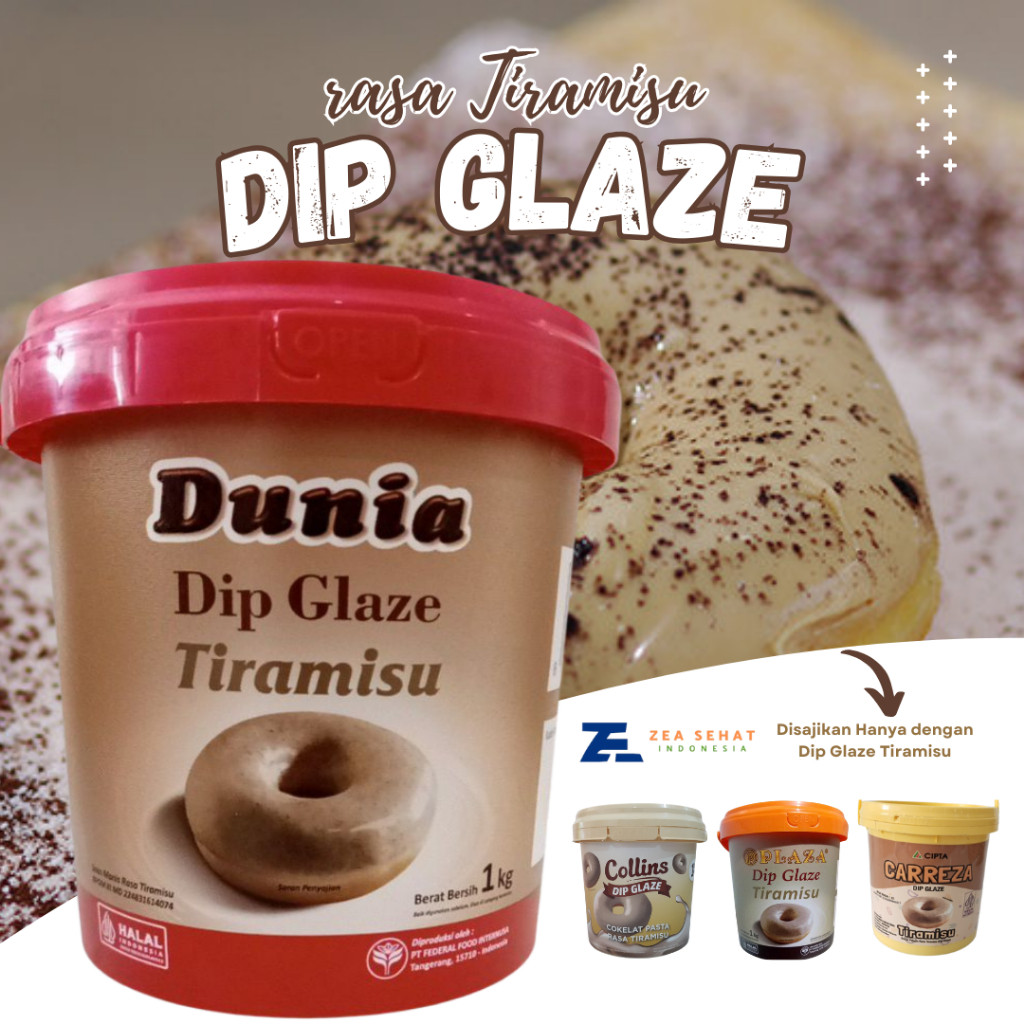 

Dip Glaze Tiramisu 1kg All Brand Olesan Khusus Donat dan Roti Bakar