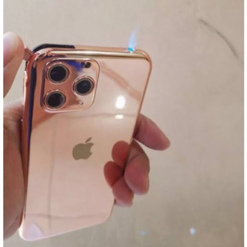 Korek Api Bara Iphone 11 pro max Senter Korek Gas Unik Model Hp Murah