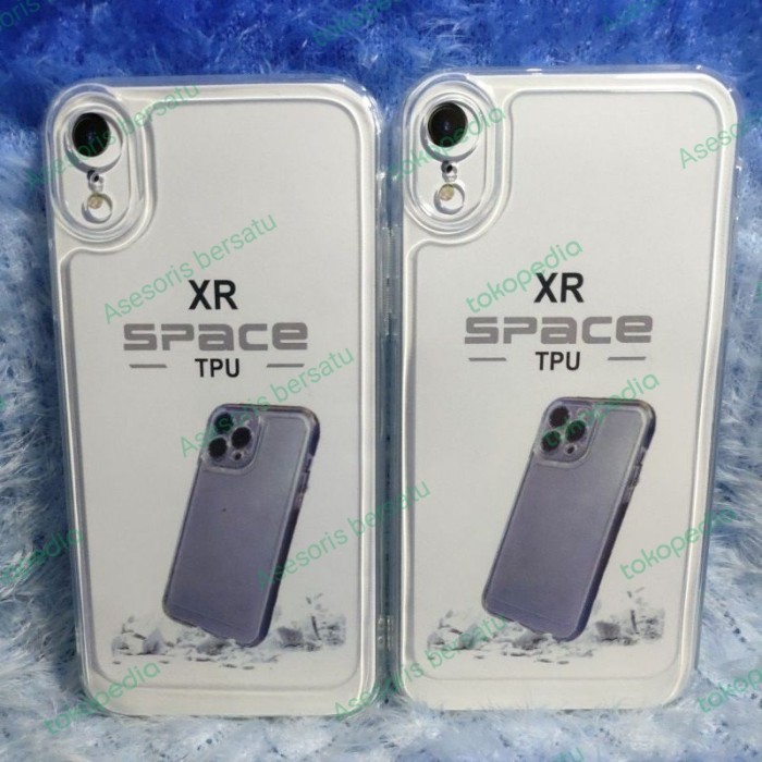 Soft Case Clear Black Iphone XR Casing Space Original