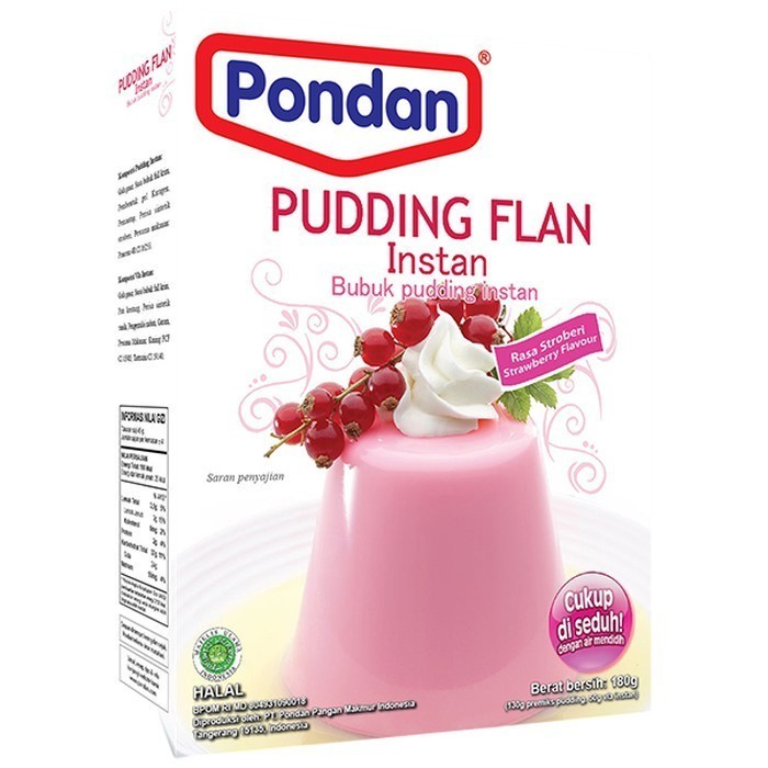 

New Item PONDAN PUDDING FLAN STROBERI 180G