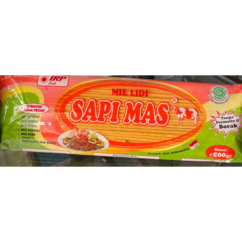 

mie lidi siantar "SAPI MAS" 500gr mie gomak