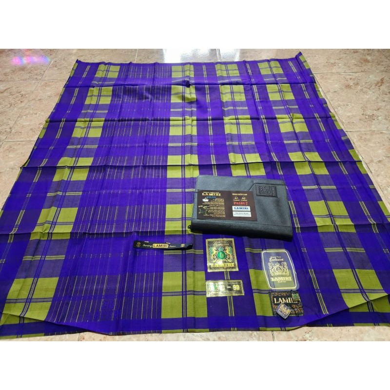 LAGI PROMO SARUNG LAMIRI SUTRA KOTAK JADUL S-90(COD)