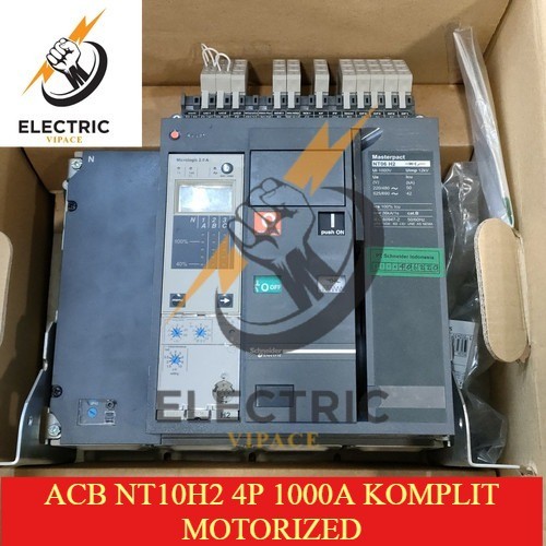 ACB NT10H2 4P 1000A KOMPLIT MOTORIZED ORIGINAL SCHNEIDER