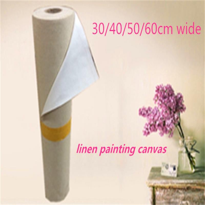 

400gsm Linen blend quality painting blank canvas for hand painted 30/40/50cm wide roll