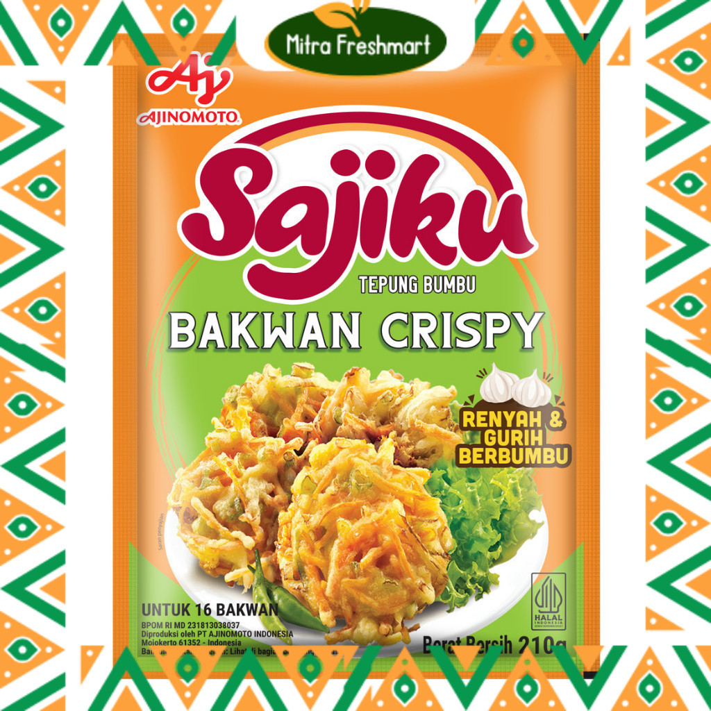 

Sajiku Tepung Bumbu Bakwan Crispy 210gr