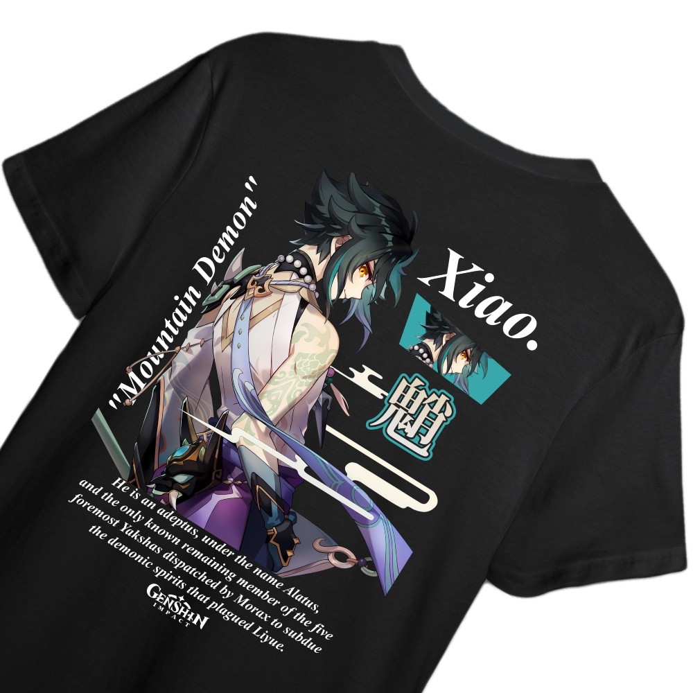 KAOS XIAO GENSHIN IMPACT - KAOS DISTRO PRIA & WANITA KAOS ANIME & GAME GENSHIN IMPACT XIAO ADAPTUS
