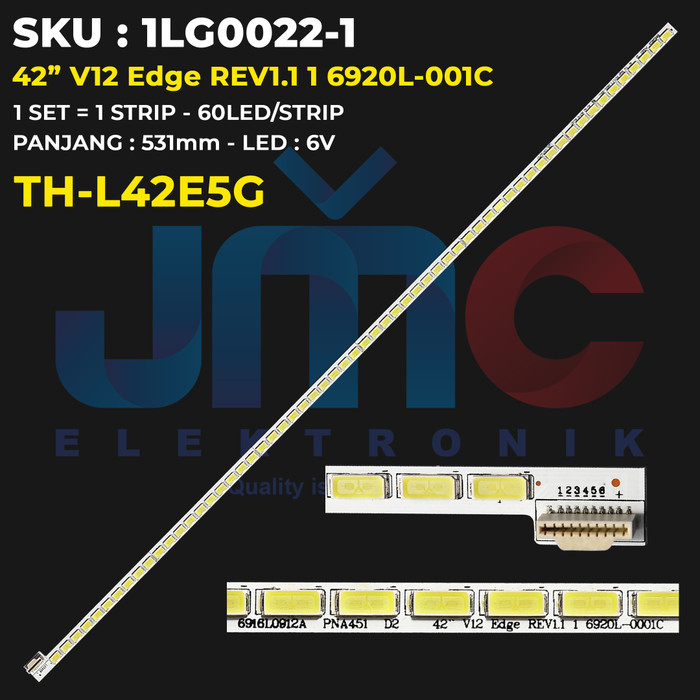 DK23 Backlight Tv Panasonic 42 inch Th-l42e5g thl42e5g l42E5 lampu bl 42inc