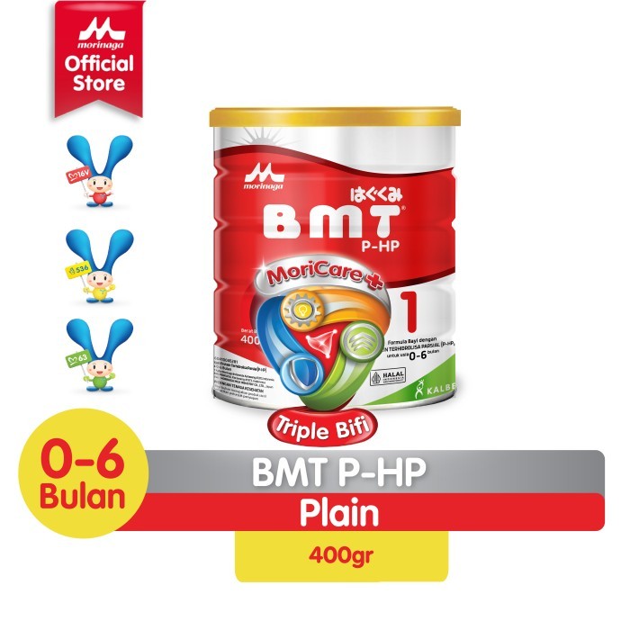 

Morinaga BMT MORICARE+ Formula Bayi Usia 0-6 Bulan 400g