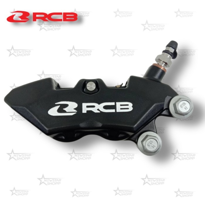 Kaliper RCB R1 Series 4 Piston Universal 4p Original Kaliper Depan - Hitam