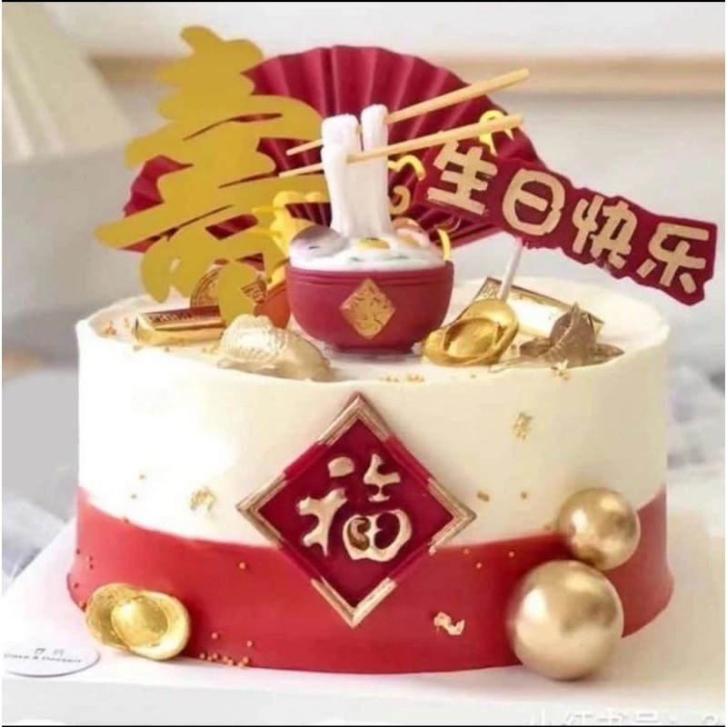 Topper Ramen, Hiasan Kue Ramen, Ramen Tiruan, Miniatur Mie Ramen Mangkuk