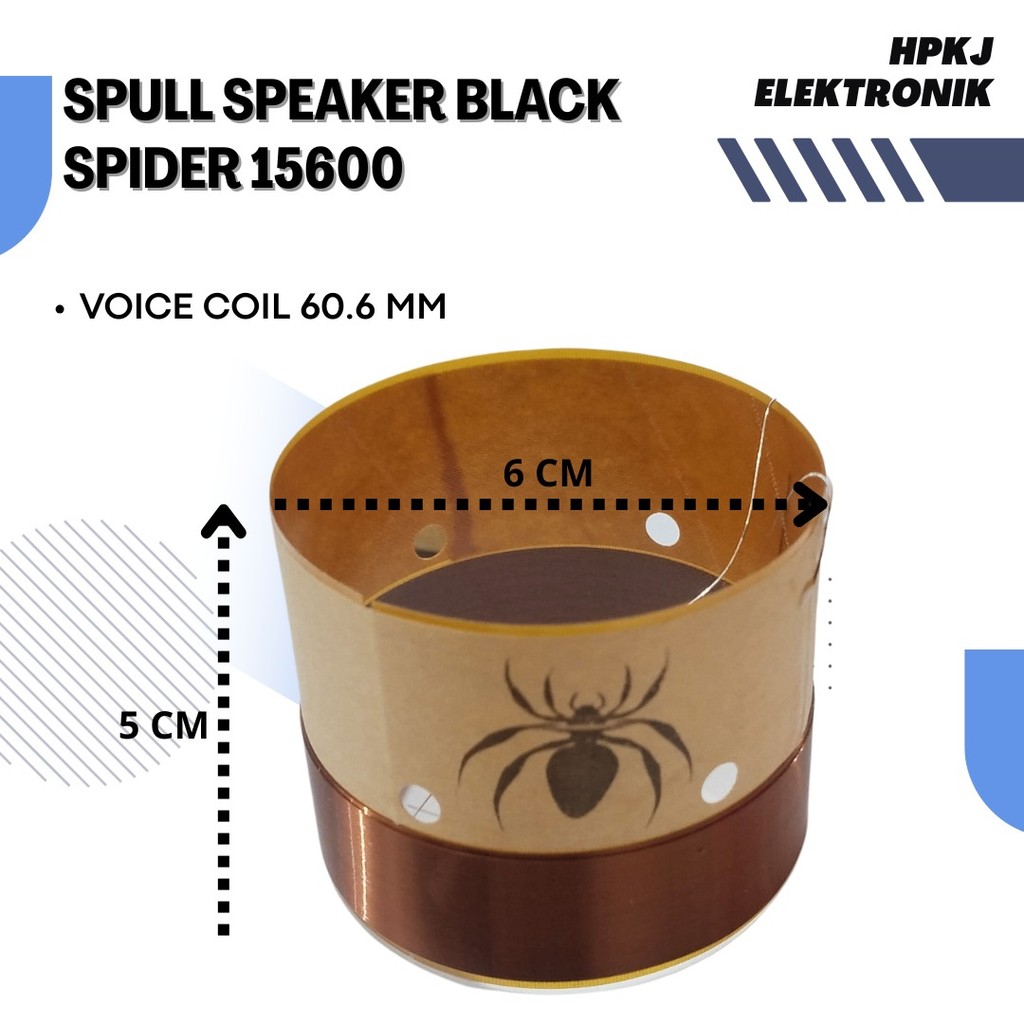 VOICE COIL SPEAKER BLACK SPIDER 15600 spul spol speker bs 15600