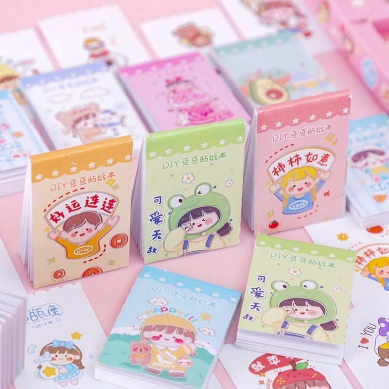 

MAOMAO Stiker Buku Momo Mini 24 Lembar Sticker Note Book Washi Karakter Lucu Buku Diary DIY Jurnal Planner Dekorasi Scrapbooking Alat Tulis Sekolah 24Lembar