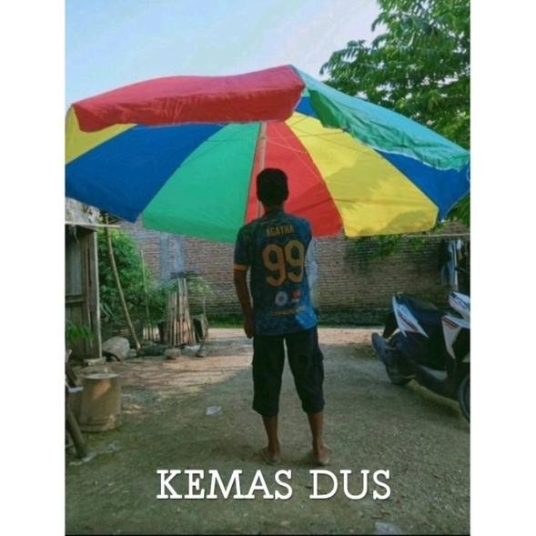 PAYUNG PANTAI JUMBO/ PAYUNG PANTAI PELANGI BESAR/ PAYUNG TENDA/ PAYUNG UNTUK JUALAN - Merek NAGOYA