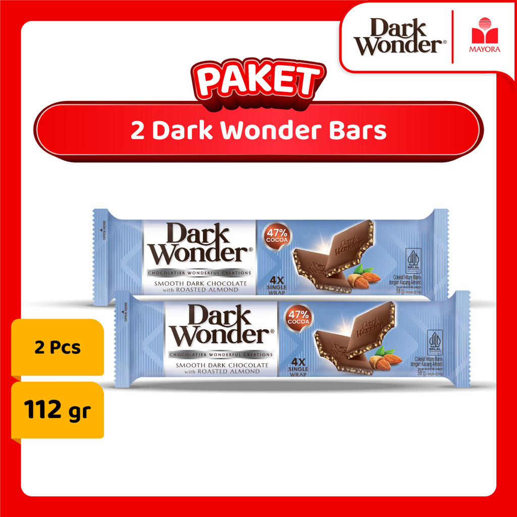 

Paket 2 Cokelat Dark Wonder Bars