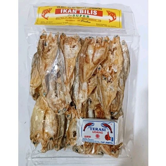 

Terlaris Ikan Asin Bilis Cap Super @100Gr Oleh Oleh Khas Cirebon