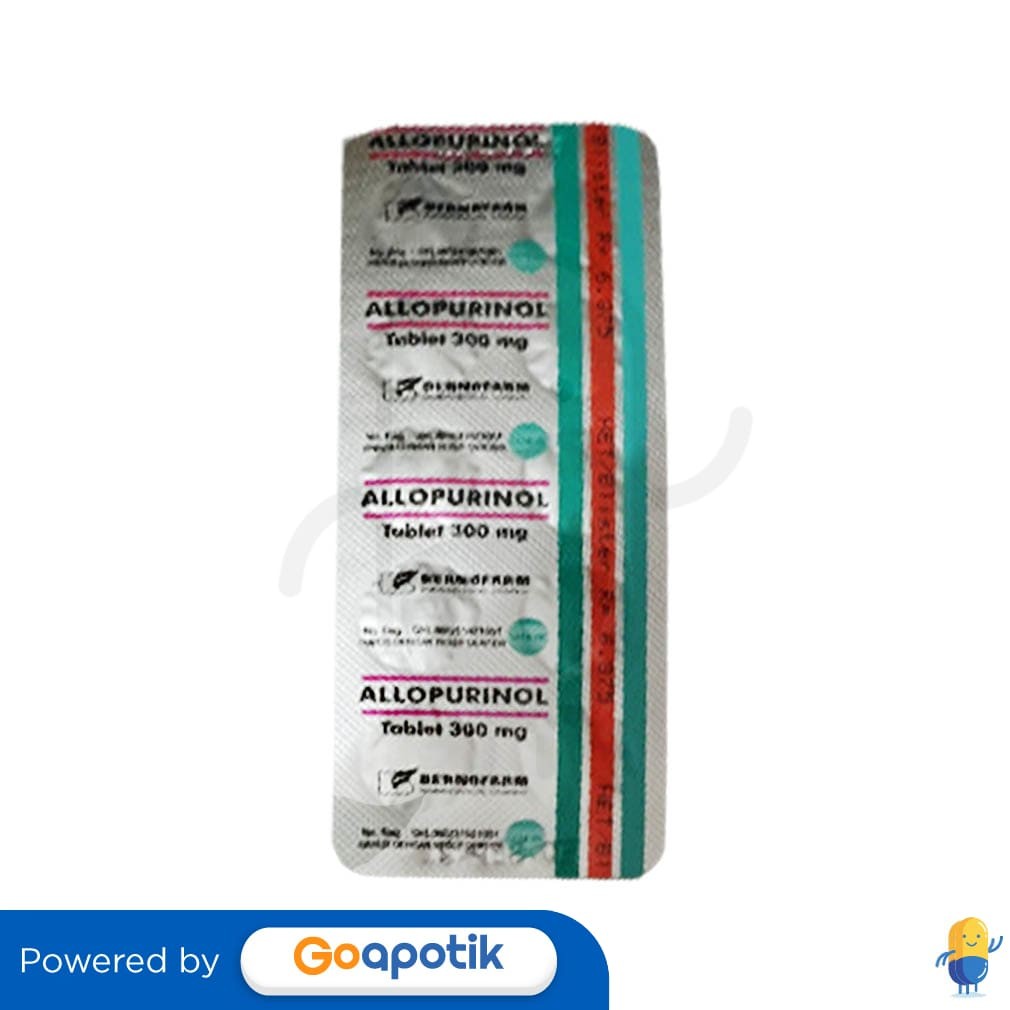 Allopurinol Bernofarm 300 Mg Strip 10 Tablet