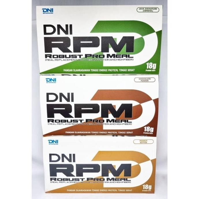 Dni Rpm Robust Pro Meal 600 Grams 15 Sachets 1 Box Sachet Saset Meal Replacement Vegan Protein High 