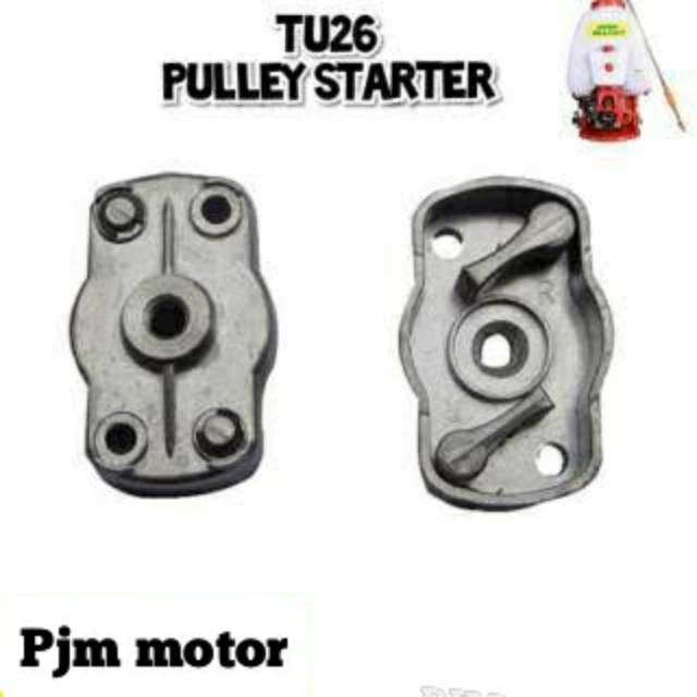 

(Alma) pully Puli Starter Tarikan Engkol Mesin Potong Rumput 318 328 model doubel Kuda kuda kuku Tanika amplas