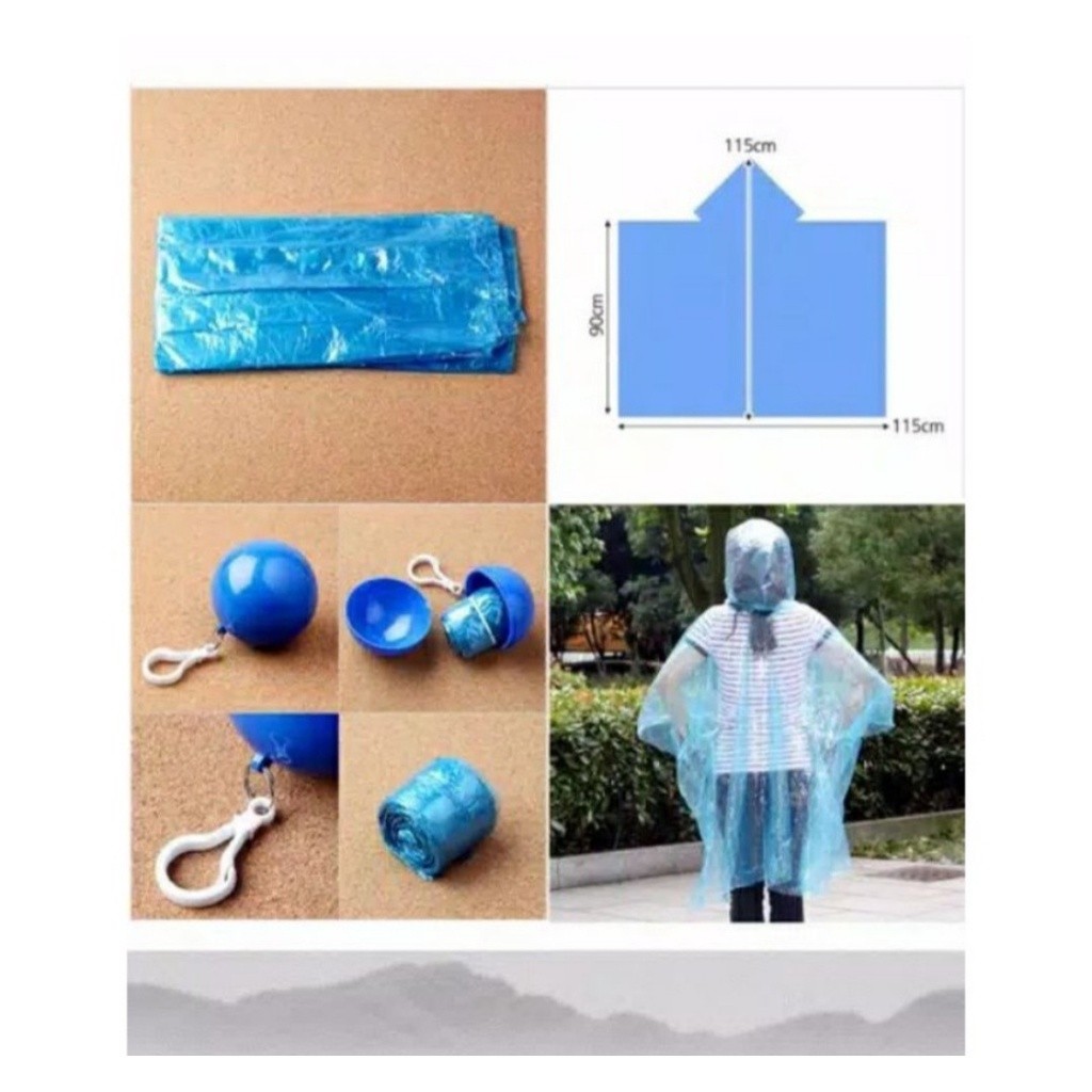 JAS HUJAN BOLA BISA DIGANTUNG / JAS HUJAN SERBA GUNA / JAS HUJAN PORTABLE / JAS HUJAN BOLA