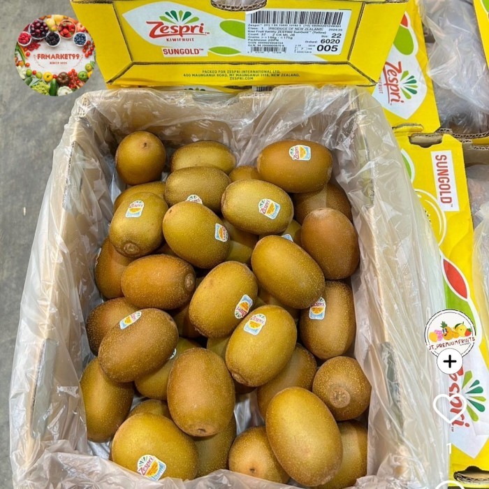 

Buah Kiwi Zespri Golden Super / Buah Kiwi Gold Zespri Premium 5.5 Kg / Dus