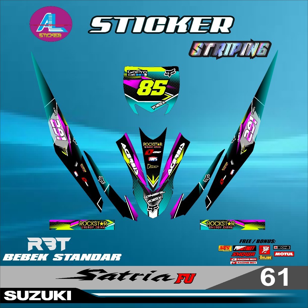 Sticker RBT SATRIA FU RBT GASTRACK BEBEK STANDAR MODIF RBT SATRIA RBT SUPRA RBT VEGA LAMA RBT REVO R