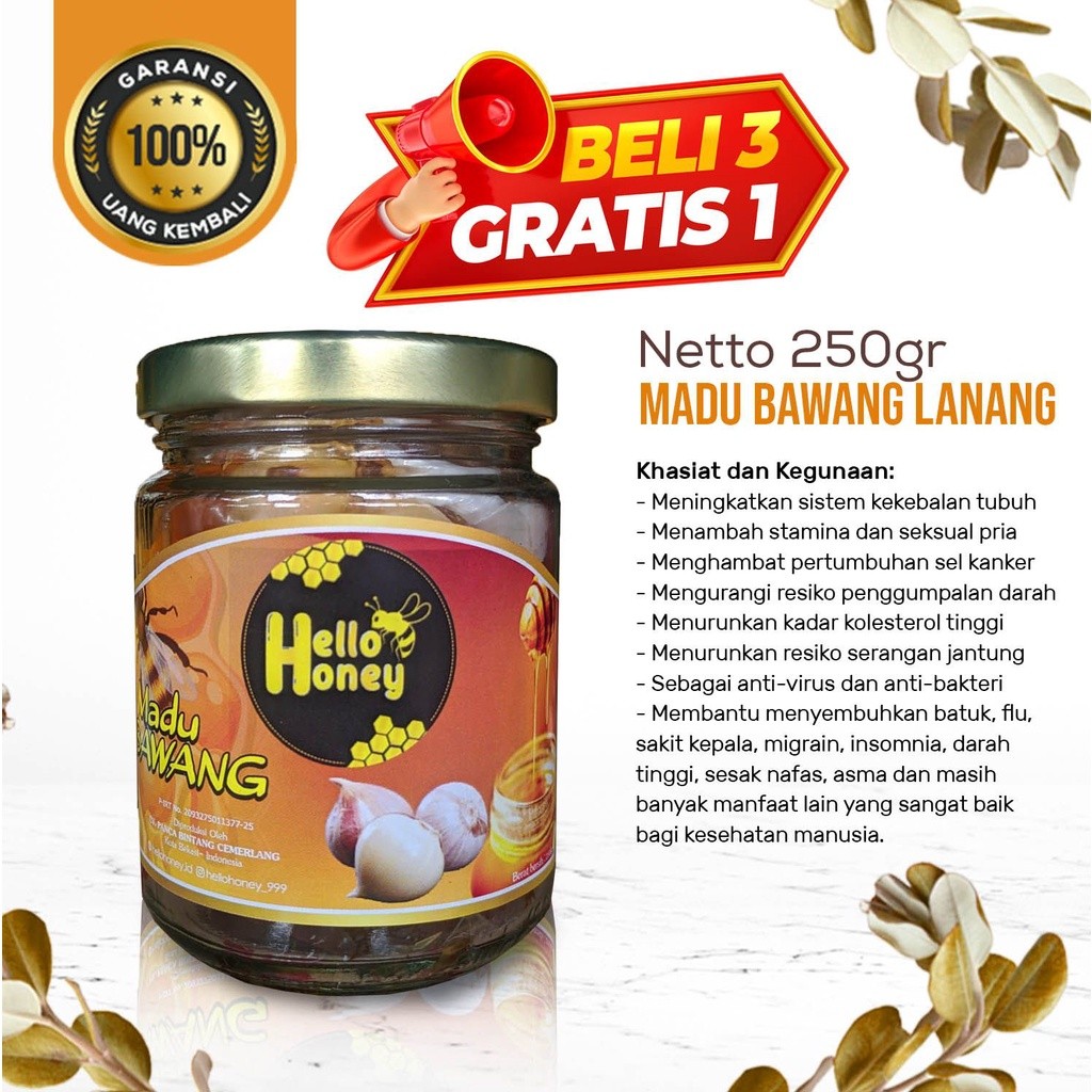 

New Madu Bawang Lanang Madu Asli Bawang Putih Tunggal Best Seller