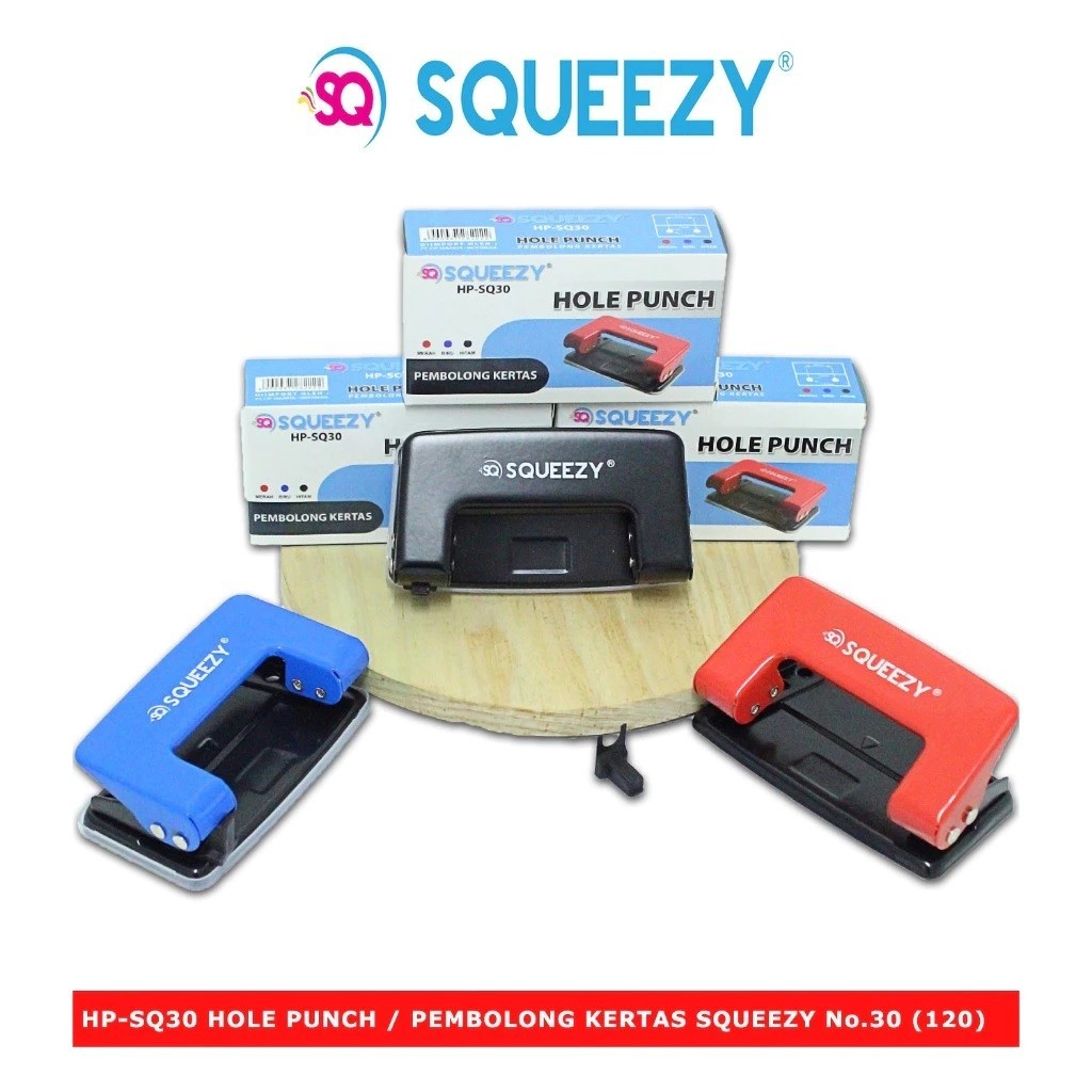 

Hole Punch No.30 SQUEEZY/Alat Pembolong Kertas/Alat Membuat Lobang Kertas Bagus