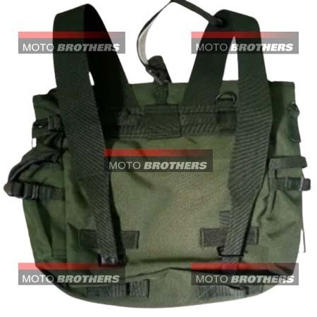 SIDE BAG / TAS MOTOR KAWASAKI W175 W 175 CUSTOM UNIVERSAL - Hijau