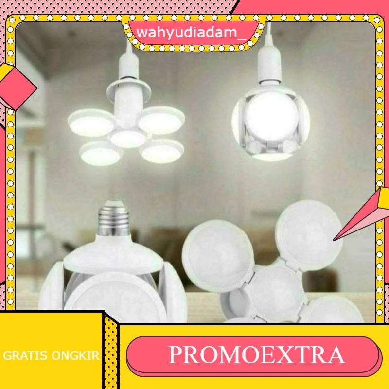 LAMPU GANTUNG LED BOHLAM 60Watt, MODEL DRAGON BALL 5 SISI / LED UFO 60 WATT