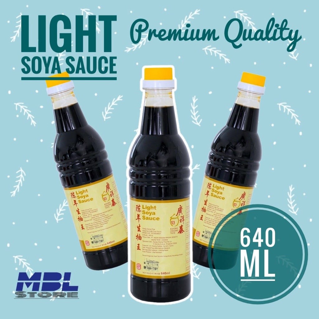 

Light Soya Sauce Superior Sauce Kwong Cheong Thye KCT 640 Ml