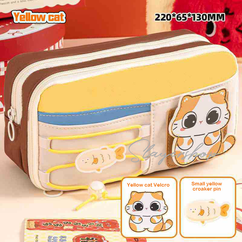 

Tempat alat tulis kotak pensil aesthetic Tas PenaTempat Pencil Tas Pensil kapasitas besar