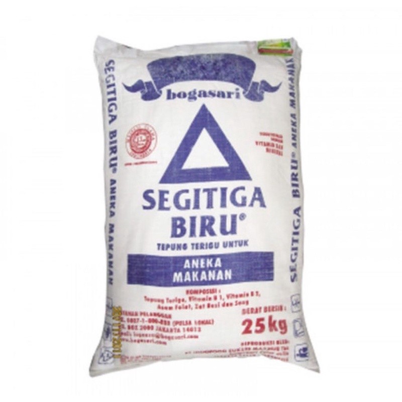 

TEPUNG TERIGU SEGITIGA BIRU 25 kg grab or gojek onlyy
