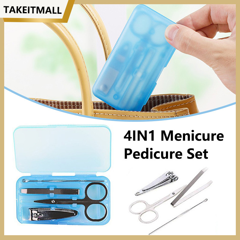 【3 SET】Menicure Pedicure Set 4IN1 /Stainless Manicure Set 4IN1/Pedicure Manicure Set