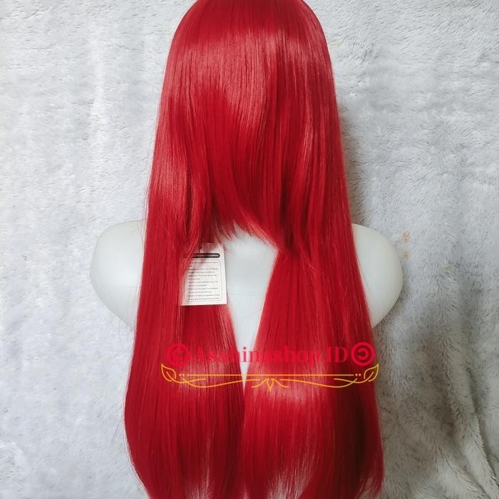 READY STOCK wig base cosplay universal 60 cm manmei import new - Merah