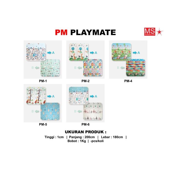 Karpet Lipat Jumbo Matras Playmat Bayi Alas Lantai Waterproof Anti Air Ukuran 180x20cm Bahan Foam Bu