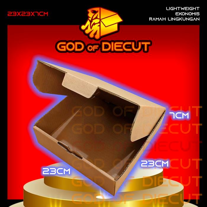 

KARDUS DIECUT 23x23x7 CM - Karton Kotak Packaging Packing Box Pizza