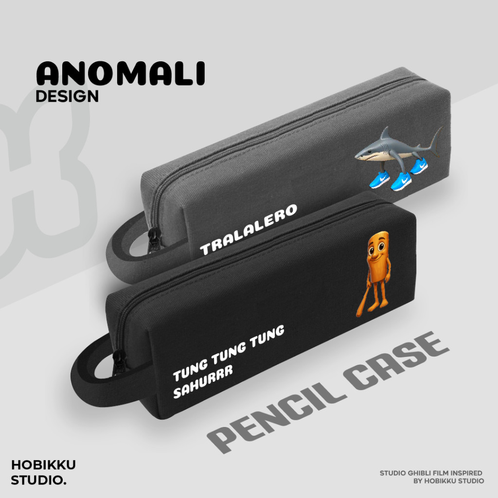 

TEMPAT PENSIL MURAH DOMPET MURH PENCIL CASE Tung Tung Sahur Figur Anomali Zipper Pencilcase Brainrot