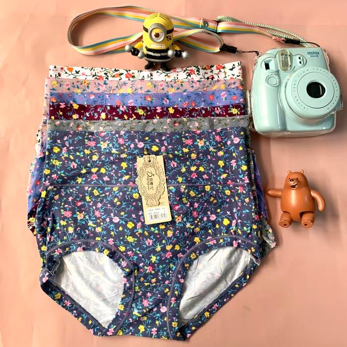 CD wanita/ CD jumbo/ mix colour/ 6pc/CD motif/ import - Mix colour, XL