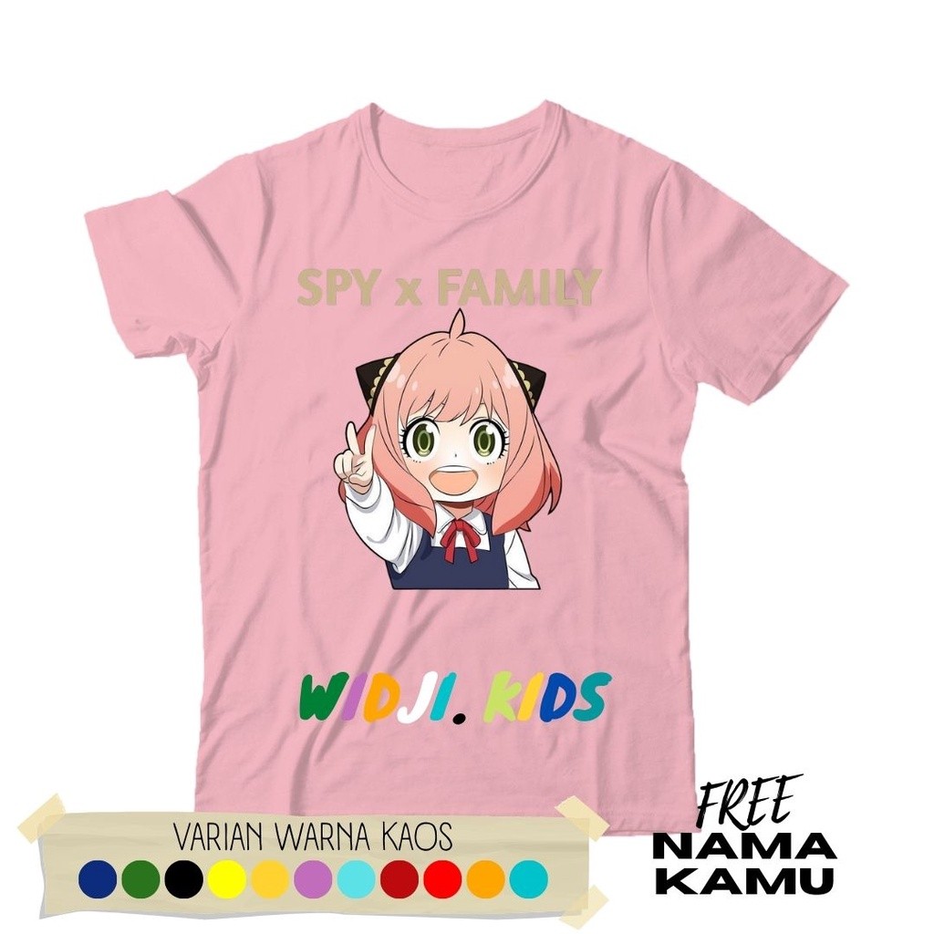 kaos anak spy x family anime jepang lucu